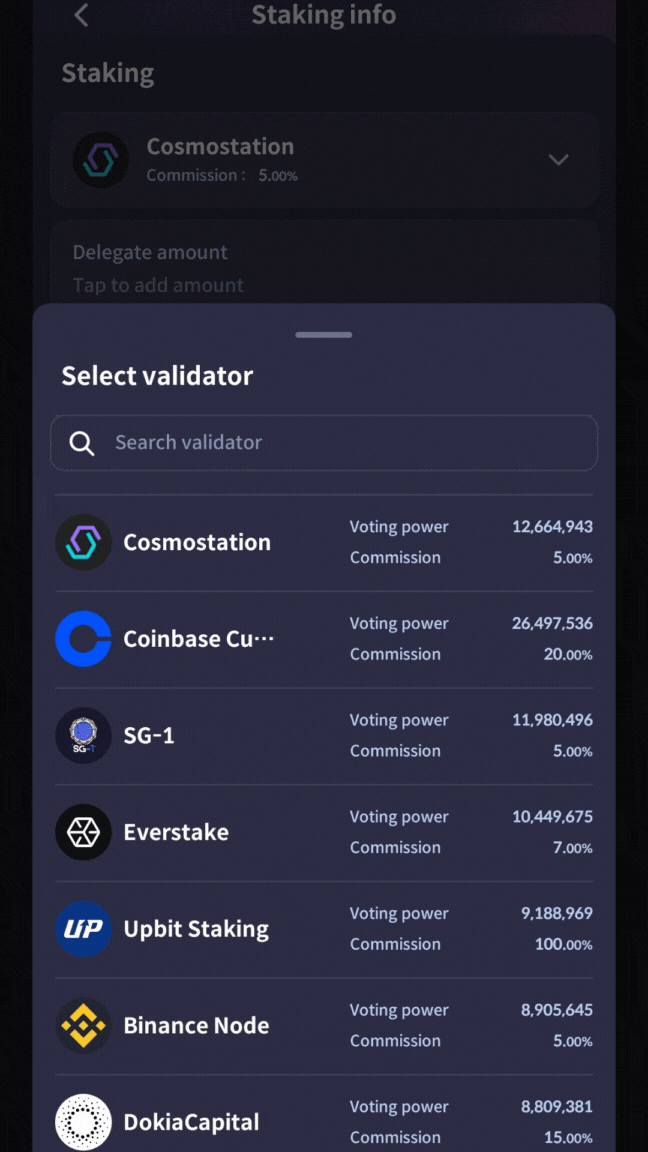 Cosmos ATOM, Cosmos ecosystem, Interchain, how to choose a validator, best practices for nominating, how do I know which validator to choose, how to choose a crypto validator, how do you choose a validator for Cosmos, how do you select a validator for staking, how to choose the right validator, guide to picking a validator, choosing a validator, how to select a validator, how to choose the right validator, how to pick a validator, which validator should I choose, which validator should I stake with, how to choose Cosmos validators, how to switch validators, how to choose Cosmos validators, how to choose ATOM validators, stake with inactive validator, redelegate ATOM, Cosmostation staking guide, Cosmostation staking tutorial, stake using Cosmostation, stake with Cosmostation, Atlas Staking